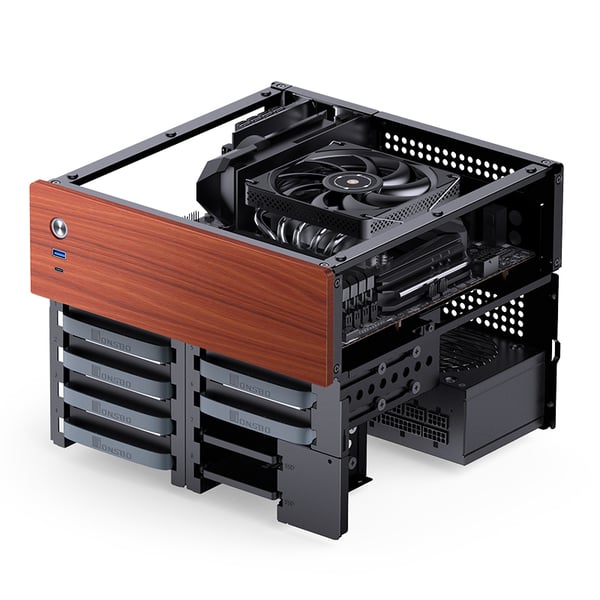 Jonsbo N4 Black Micro Tower Svart