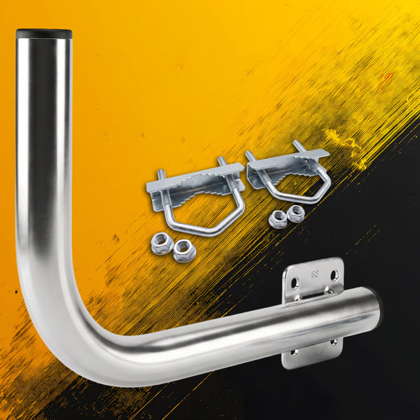 Miniatyrbild 6 av 8: Extralink B300 BALCONY HANDLE WITH U-BOLTS M8 LEWY