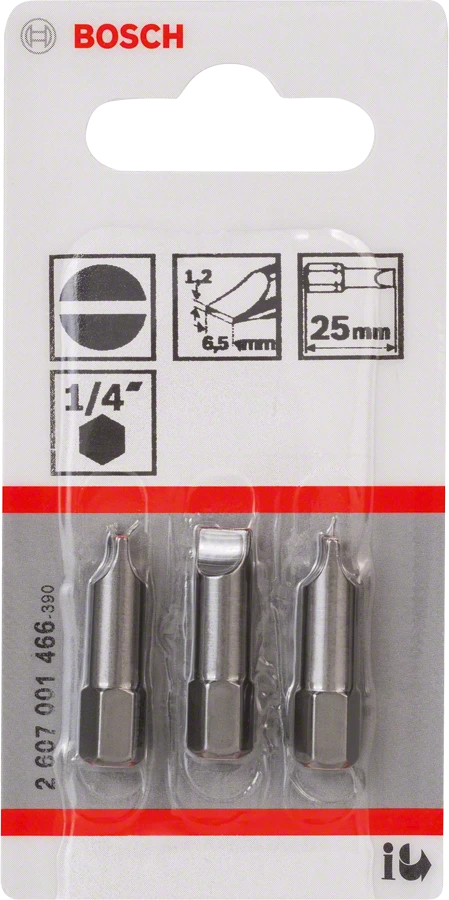 Miniatyrbillede 2 af 2: Bosch 2 607 001 466 skruetrækker bit 3 stk
