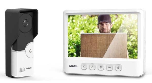 Evolveo DoorPhone DPIK06W video samtalesystem 17,8 cm (7") Sort, Hvid Evolveo DoorPhone DPIK06W video samtalesystem 17,8 cm (7") Sort, Hvid
