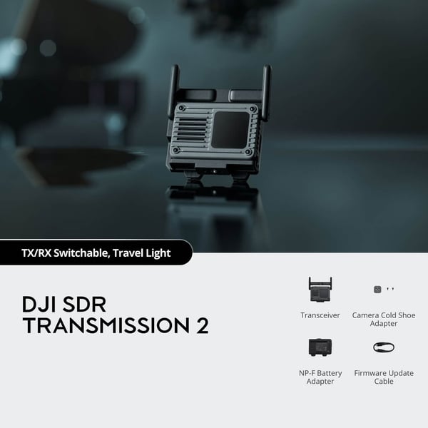 DJI SDR Transmission 2 Combo datasender til kamera 4000 m Grå, Sort