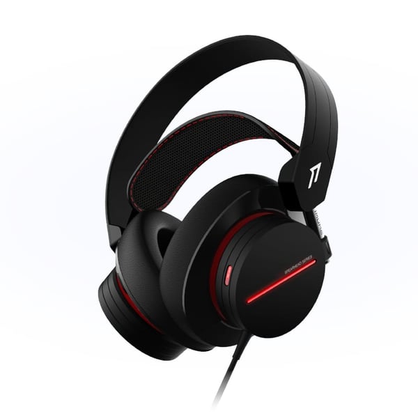 1More H1007 hörlur och headset Hörlurar Kabel Huvudband Spela Svart