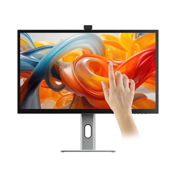 ALOGIC Clarity Pro Touch tietokoneen litteä näyttö 68,6 cm (27") 3840 x 2160 pikseliä 4K Ultra HD LCD Kosketusnäyttö Musta, Hopea