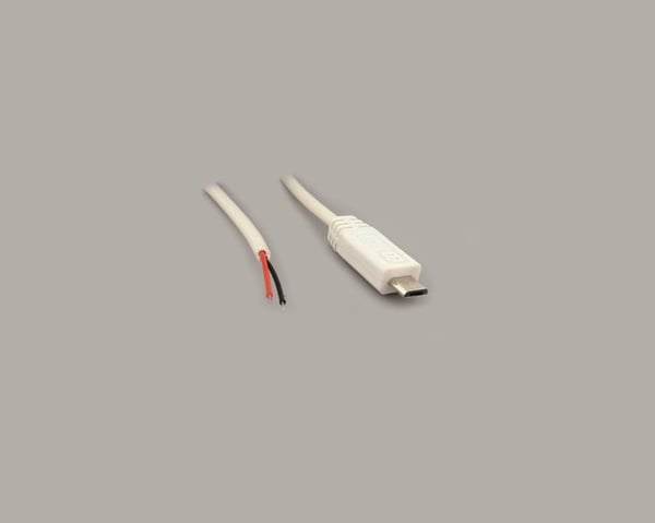 BKL Electronic 10080105 USB-kabel 1,8 m Micro-USB B Hvid