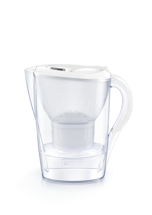 Brita 1024045 vandfilter Kande vandfilter 2,4 L Transparent, Hvid