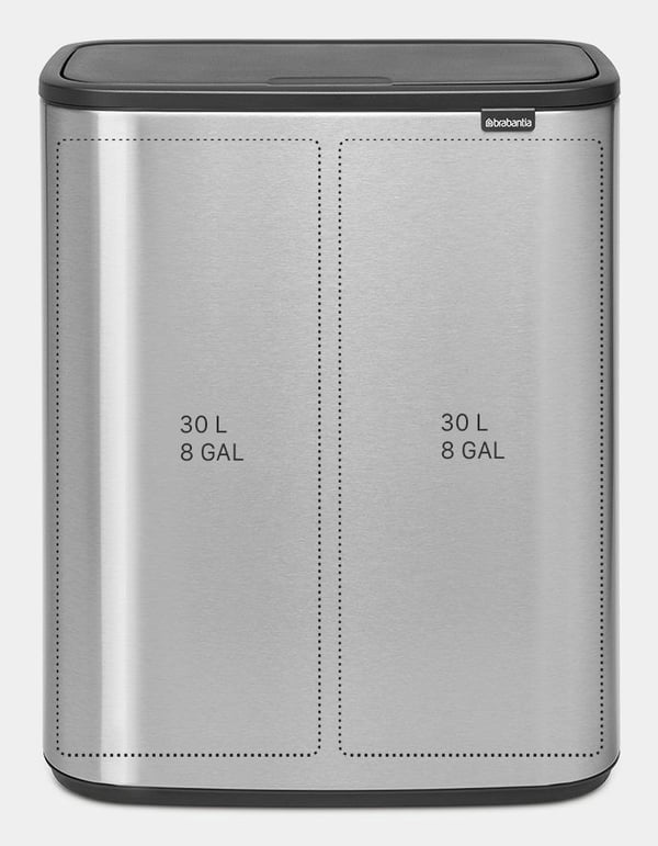 Pikkukuva 4 / 6: Brabantia Bo Touch Bin 60 L Suorakulmainen Terästä