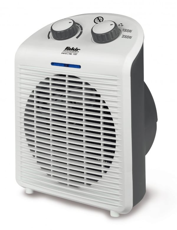 Miniatyrbillede 1 af 2: Fakir trend HL 100 Indendørs Grå, Hvid 2000 W Blæser med elektrisk områdevarmer
