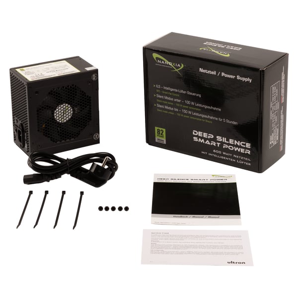 Nanoxia Deep Silence Smart Power enhed til strømforsyning 600 W ATX Sort