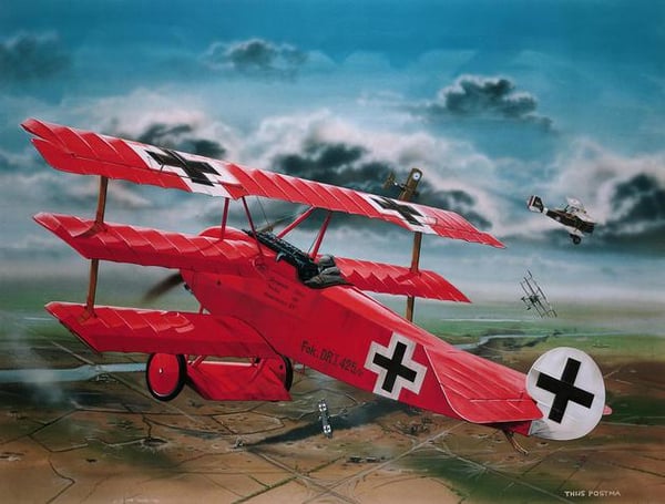 Revell Fokker Dr.I Richthofen Luftfarkostmodell med fast vinge Monteringssats 1:28