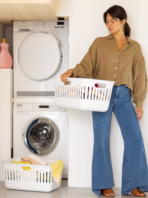 Brabantia Collect-It pyykkikori 40 L Suorakulmainen Kierrätetty muovi Valkoinen