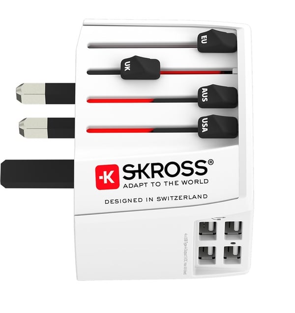 Skross 60604 mobiililaitteen laturi Valkoinen