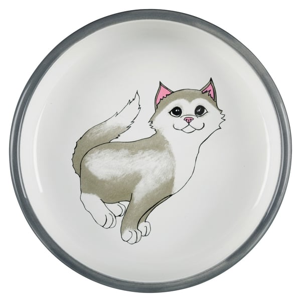 Miniatyrbild 2 av 2: TRIXIE 24784 skål till hund och katt Matskål för husdjur