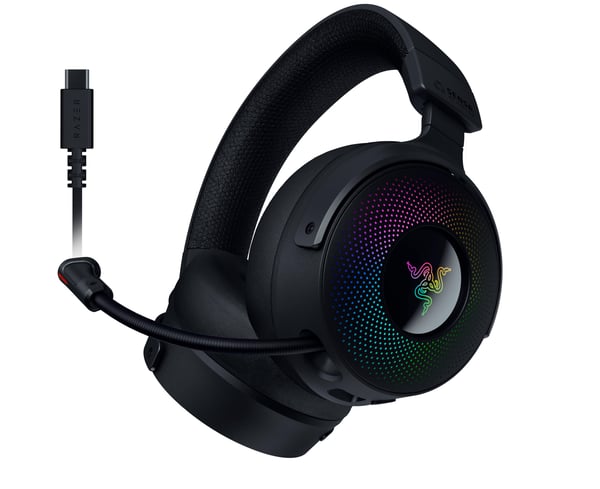 Miniatyrbild 3 av 19: Razer Kraken V4 Pro Headset Kabel & Trådlös Huvudband Spela USB Type-A Bluetooth Svart