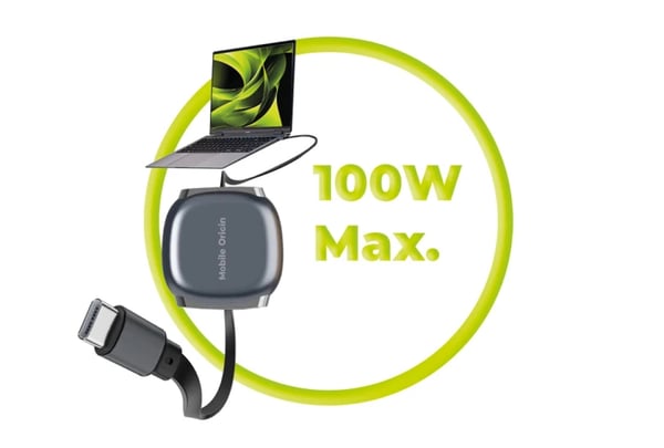 Miniatyrbillede 9 af 11: Mobile Origin MO-CB7-SPG USB-kabel 1 m USB C 0,48 Gbit/sek. 100 W Grå