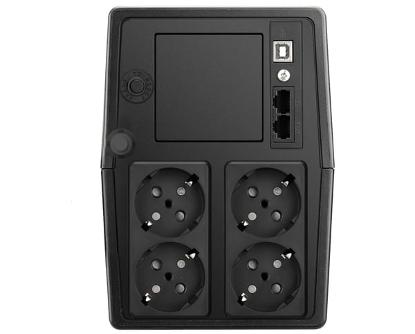 Miniatyrbillede 4 af 8: Phasak Esential UPS-enhed Interaktivt indgangsstik 1 kVA 600 W 4 AC stikkontakt(er)