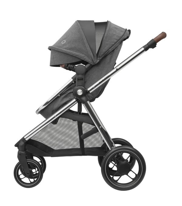 Miniatyrbillede 14 af 17: Maxi-Cosi Zelia 3 Luxe Tandem barnevogn 1 sæde(r) Sort, Grå, Sølv