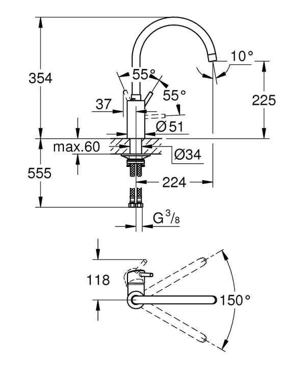 GROHE Concetto Krom
