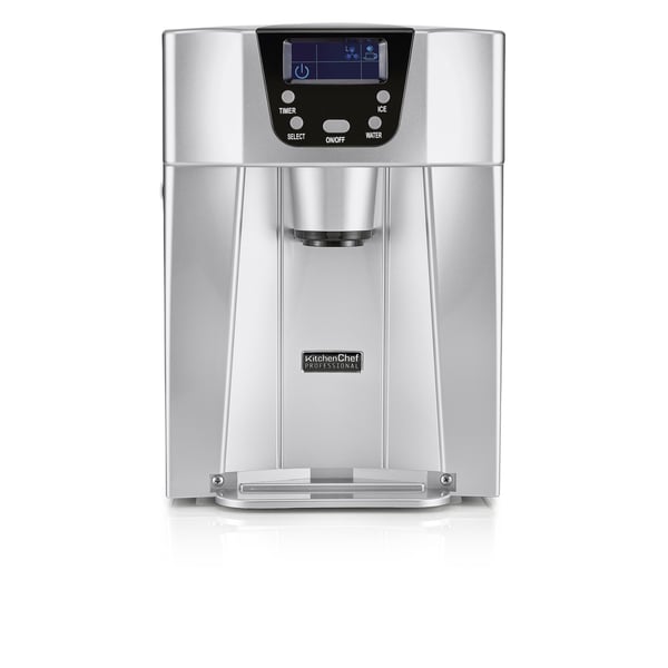 KitchenChef HBZ12EAU maskine til isklump Bærbar isterningemaskine 12 kg/24t 140 W Sølv