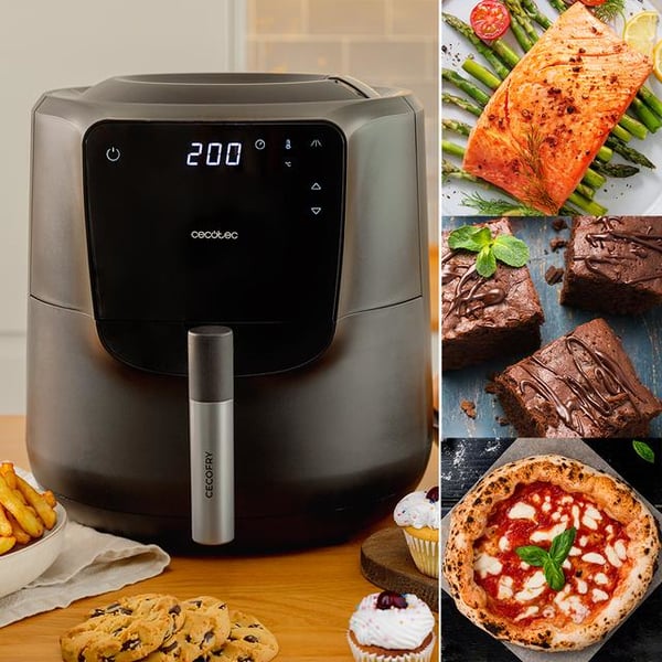 Cecotec 03300 frituregryde Enkelt 5,5 L Enkeltstående 1550 W Lavfedt steger Sort