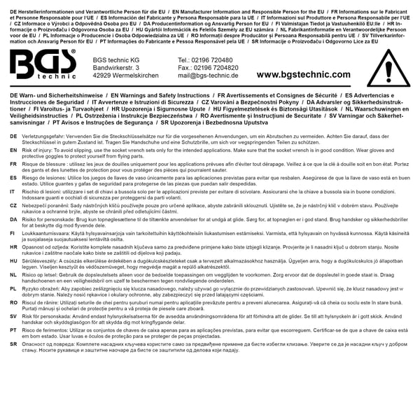 Miniatyrbillede 7 af 7: BGS technic Socket Set 12-point