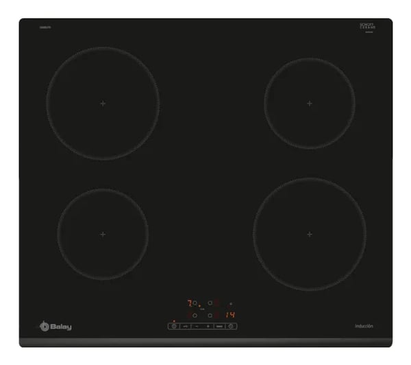 Miniatyrbillede 1 af 6: Balay 3EB861FR kogeplade Sort Indbygget 59.2 cm Zone induktionskogeplade 4 zone(s)