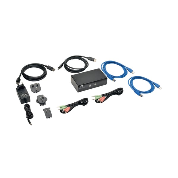 Miniatyrbillede 3 af 4: Tripp Lite B004-DPUA2-K KVM Switch Sort