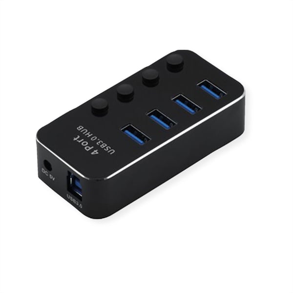 Miniatyrbild 3 av 3: ROLINE 14.02.5056 gränssnittshubbar USB 3.2 Gen 1 (3.1 Gen 1) Type-A 5120 Mbit/s Svart
