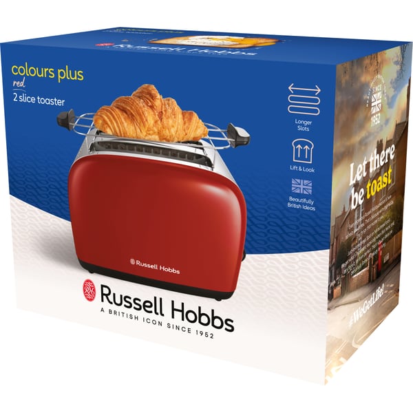 Russell Hobbs 26551-56 6 2 viipale(i)ta 1600 W Punainen, Hopea