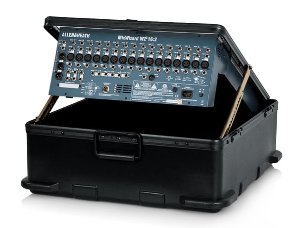 Miniatyrbillede 6 af 6: Gator Cases GTSA-MIX12PU lydudstyr etui DJ mixer Hård taske Polyethylen Sort