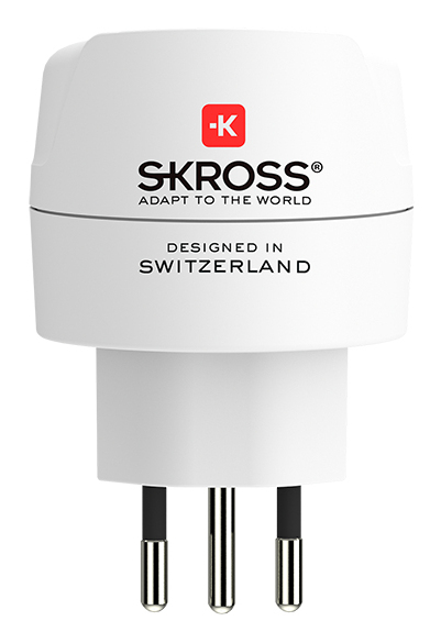 Skross 1.500272-E strømstik adapter Type C (eurostik) Universel Hvid