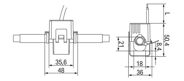 Wago 855-3001/060-003 strømtransformer Sort