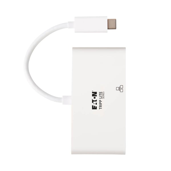 Miniatyrbillede 2 af 6: Tripp Lite U444-06N-H4GU-C USB grafisk adapter 3840 x 2160 pixel Hvid