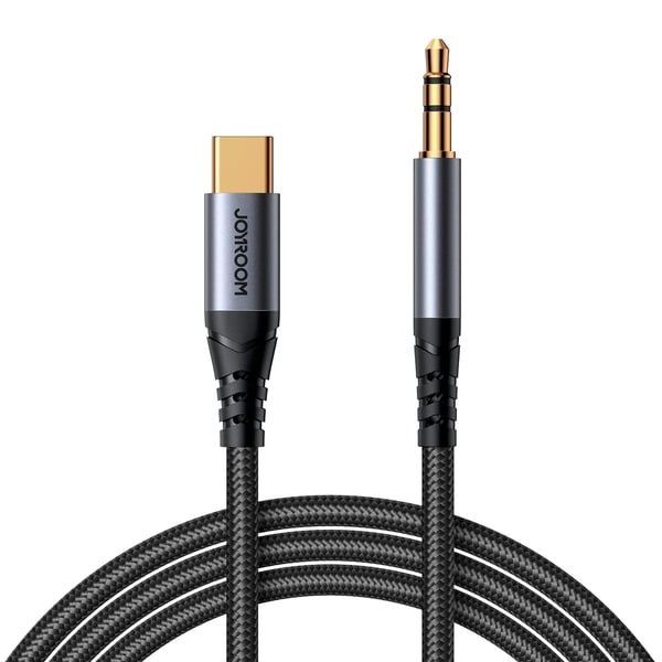 JOYROOM SY-A07 lydkabel 1,2 m 3.5mm USB Type-C Sort