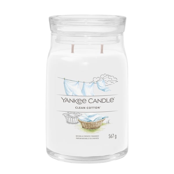 Yankee Candle 1630644E stearinljus Cylinder Bomullsblomma, Blommor, Citron Vit 1 styck