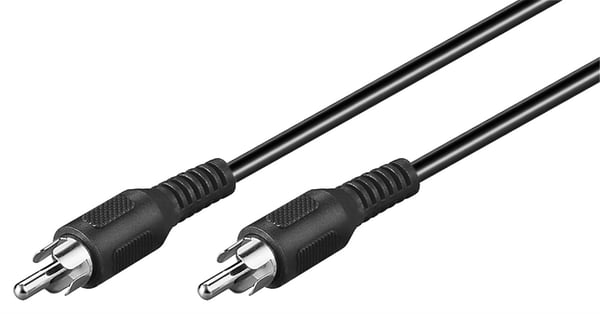 Miniatyrbillede 1 af 2: Goobay 50038 lydkabel 2 m RCA Sort
