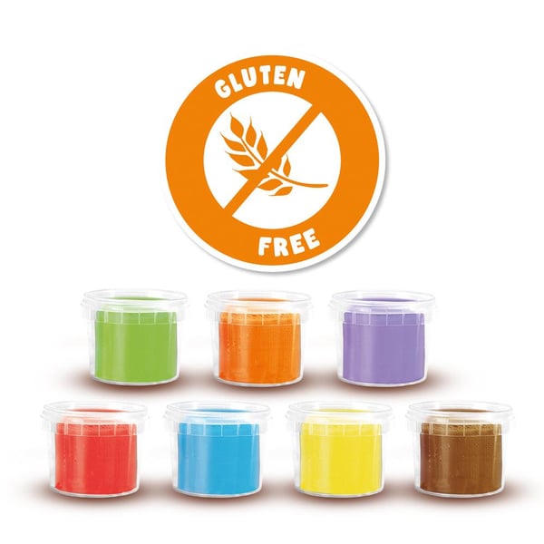 SES Creative Dough - Dinos mega set with cutters Modeleringsvoks Flerfarvet