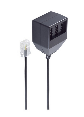 shiverpeaks BS71017-2 telefonkablar 0,2 m Svart