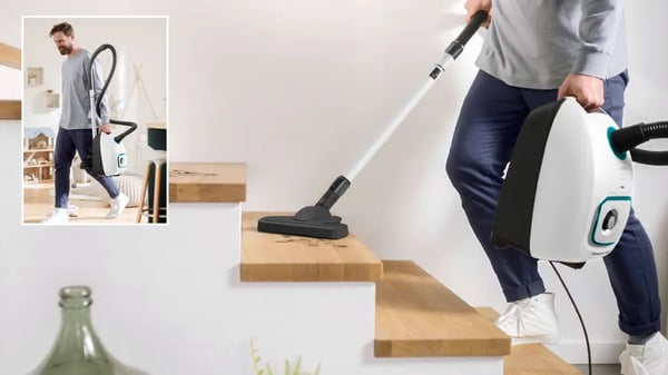 Miniatyrbillede 6 af 18: Bosch Serie 4 BGD41HYG støvsuger 4 L Tromle vakuum Dry 600 W Støvpose