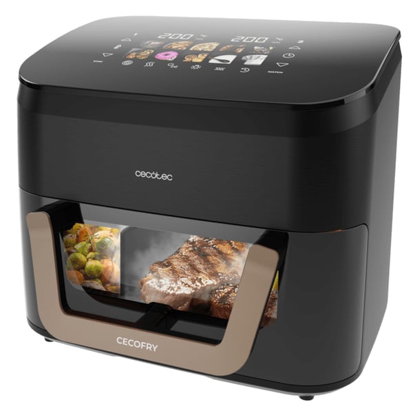 Miniatyrbild 12 av 16: Cecotec Cecofry&Grill Smokin' 11000 Plus Single 11 l Fristående 2900 W Varmluftsfritös Svart