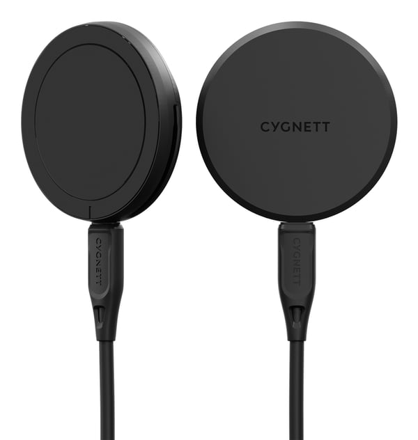 Pikkukuva 1 / 4: Cygnett ChargePuck Qi2.0 Kuulokkeet, Älypuhelin Musta USB Langaton lataaminen Pikalataus Sisätila