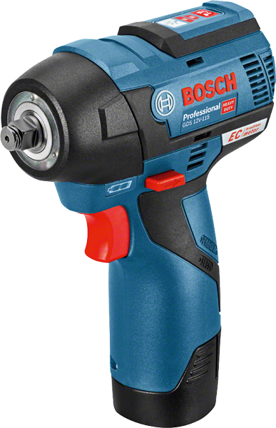 Bosch GDS 12V-115 Professional 2600 rpm Sort, Blå, Rød