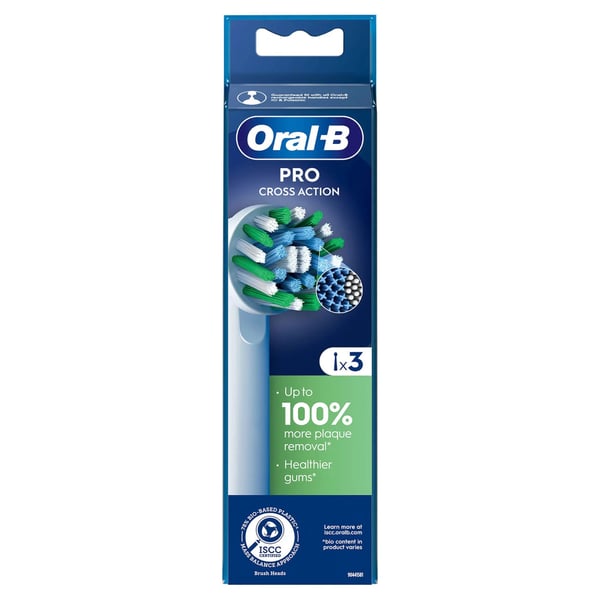 Oral-B CrossAction Cross Action 3 styck Vit