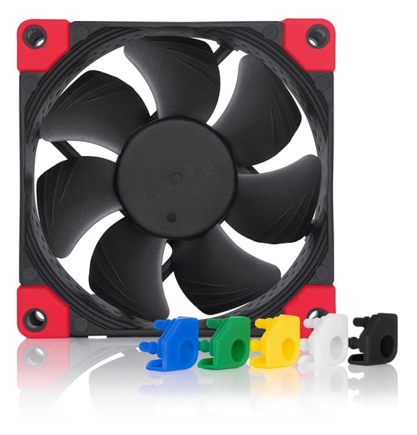 Miniatyrbillede 1 af 5: Noctua NF-A8 PWM CH.BK.S Computerkølesystem Computerkabinet Ventilator 8 cm Sort