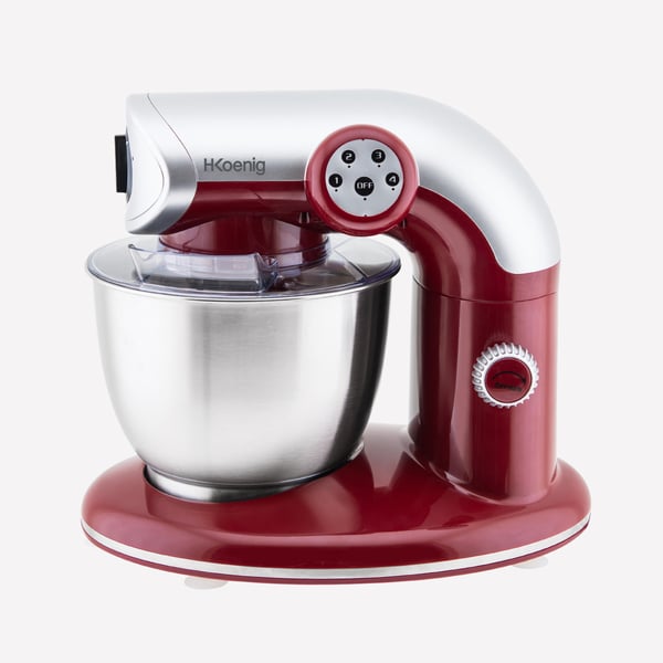 H.Koenig KM80 Stativmixer 1000 W Röd, Rostfritt stål