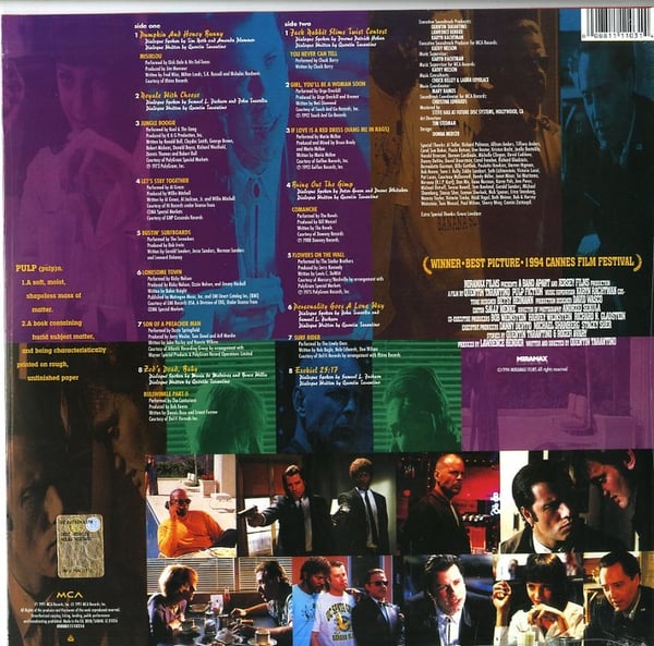 Universal Music Pulp Fiction (Colonna sonora) Vinyl Soundtrack