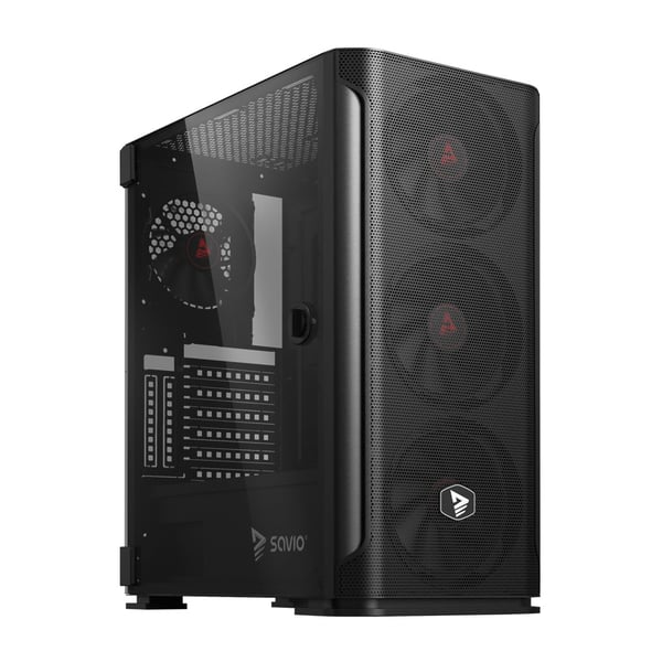 Miniatyrbillede 1 af 8: Savio SHADOW X2 computeretui Midi Tower Sort