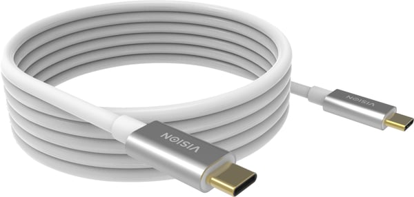 Miniatyrbillede 1 af 4: Vision USB-kabel - 24-pin USB-C (M) til 24-pin USB-C (M)