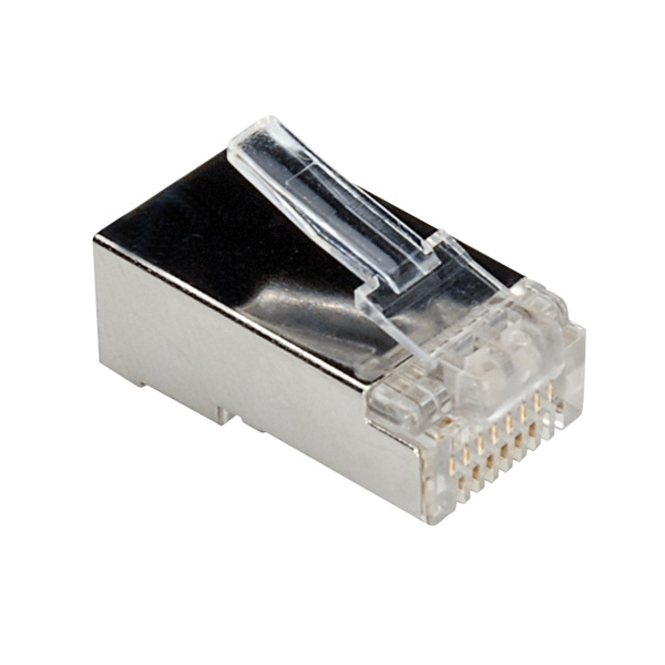 ROLINE Cat.6 Modular Plug, shielded, for Stranded Wire 10 pcs. Transparent ROLINE Cat.6 Modular Plug, shielded, for Stranded Wire 10 pcs. Transparent