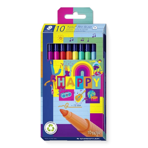Pikkukuva 1 / 6: Staedtler triplus color 323 huopakynä 10 kpl