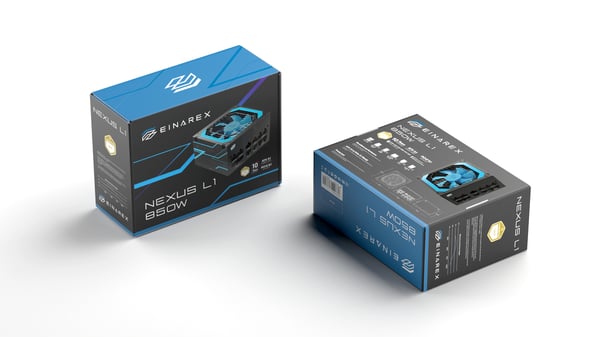 Pikkukuva 6 / 6: Einarex EXPS-NL1-850-BK virtalähdeyksikkö 850 W 24-pin ATX ATX Musta